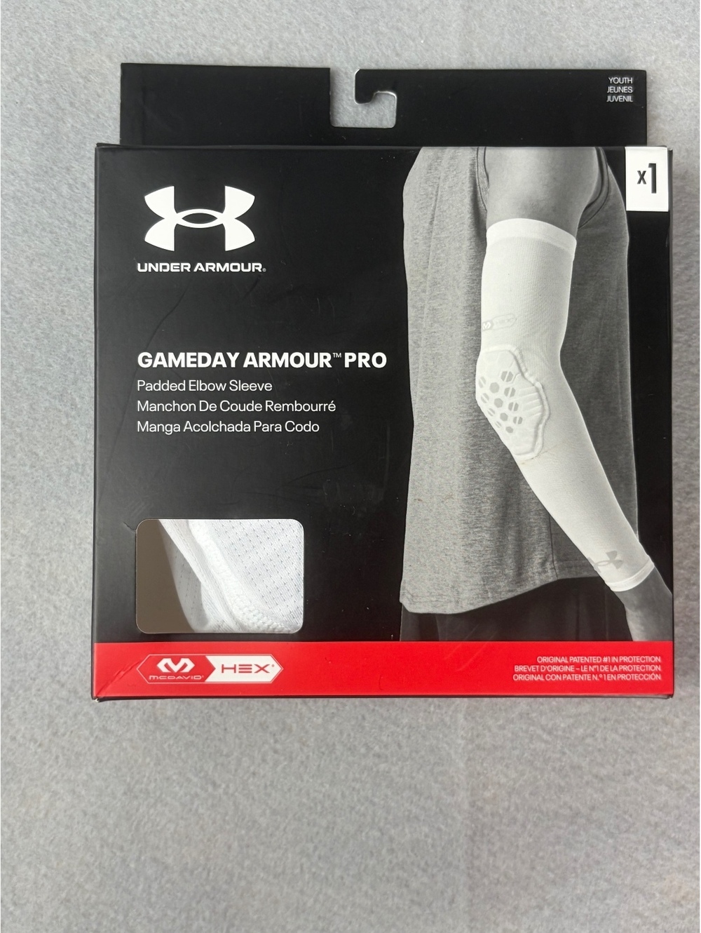 Under Armour Gameday Armour Pro Padded Elbow Sleeve Youth Size Y/L